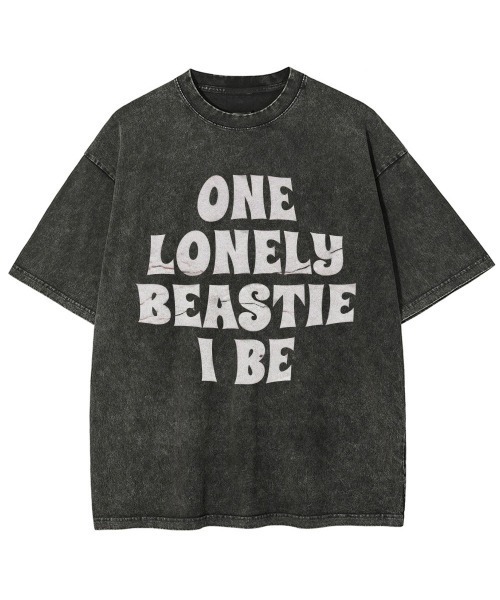 GARAGE MADE(ガレージメイド)の「レディースM~Lサイズ ユニセックス ピグメントプリント BIG Tシャツ ONELONE(Tシャツ/カットソー・レディース・ピンク/ブルー/ブラック/グリーン/グレー・S)」の3枚目の写真