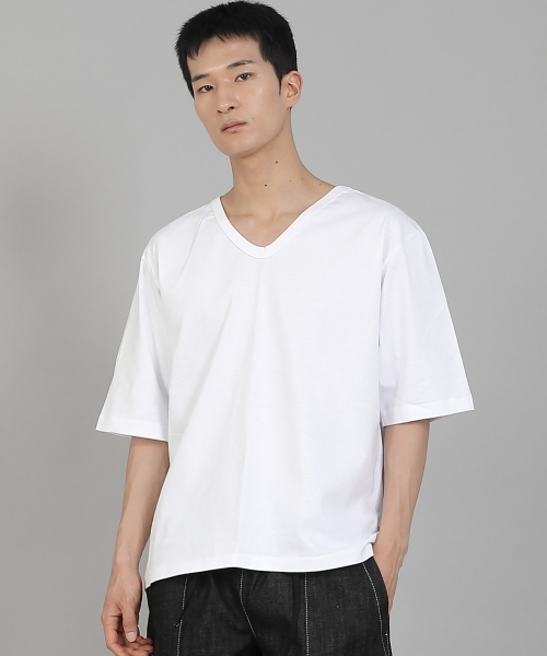 SAINTCREW(セントクルー)の「無地Vネック5部半袖TシャツVHR-895ホワイト(Tシャツ/カットソー・メンズ・その他・MEDIUM/LARGE/X-LARGE/XX-LARGE/XXX-LARGE/XXXX-LARGE)」の15枚目の写真