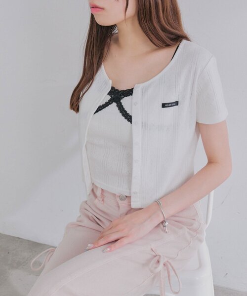 OLIVE des OLIVE（オリーブデオリーブ）の「Milky Star アンサンブル（アンサンブル・レディース・オフホワイト/ピンク/サックスブルー/ブラック・FREE）」の13枚目の写真