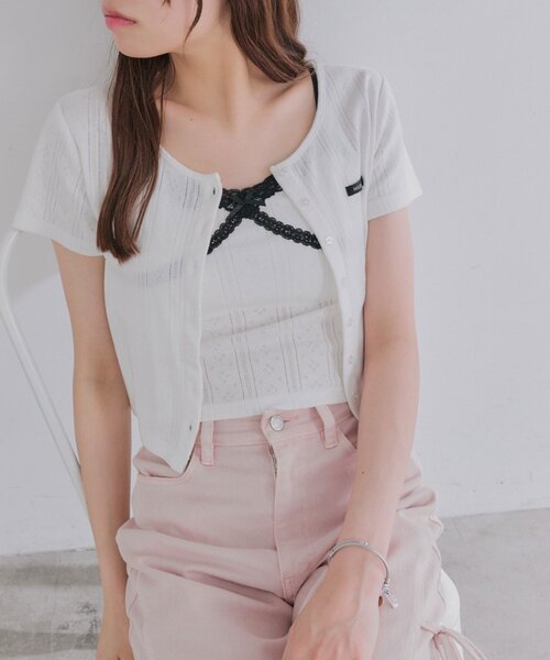 OLIVE des OLIVE（オリーブデオリーブ）の「Milky Star アンサンブル（アンサンブル・レディース・オフホワイト/ピンク/サックスブルー/ブラック・FREE）」の14枚目の写真
