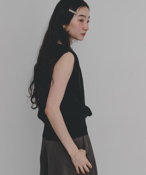 SENSE OF PLACE by URBAN RESEARCH（センスオブプレイスバイアーバンリサーチ）の「『洗濯可』シルクミックスショルダータックセーター（ニット/セーター・レディース・レッド/ブラック/アイボリー・ONE）」の12枚目の写真