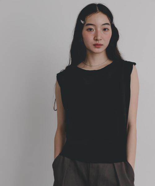 SENSE OF PLACE by URBAN RESEARCH（センスオブプレイスバイアーバンリサーチ）の「『洗濯可』シルクミックスショルダータックセーター（ニット/セーター・レディース・レッド/ブラック/アイボリー・ONE）」の13枚目の写真