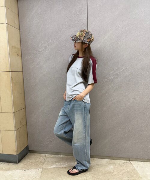 HELLO SUNRISE(ハローサンライズ)の「HS Longboard Tee_L.Gray(Tシャツ/カットソー・レディース・ライトグレー・SMALL/MEDIUM/LARGE)」の4枚目の写真