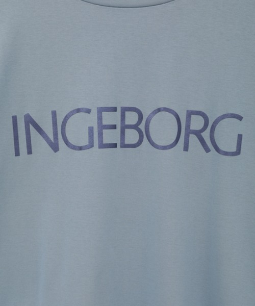 INGEBORG（インゲボルグ）の「ブランドロゴTシャツ（Tシャツ/カットソー・レディース・ホワイト/ブラック/ピンク/サックスブルー/グレイッシュベージュ・FREE）」の10枚目の写真