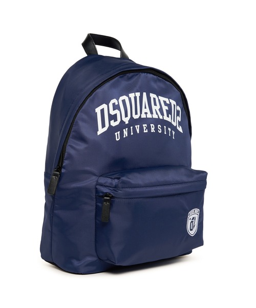 DSQUARED2（ディースクエアード）の「DSQUARED2（ディースクエアード）Kids & Junior ブランドロゴバックパックリュック（バックパック/リュック・キッズ・レッド/ネイビー・ONE SIZE）」の4枚目の写真