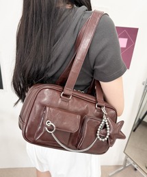WEGO | WEGO/【26年春夏新作】スターチャームランダムポケットボストンバッグ(ハンドバッグ)