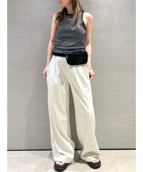 emmi(エミ)の「ストレッチ2タックパンツ(その他パンツ・レディース・ブラック/アイボリー・0/1)」の5枚目の写真