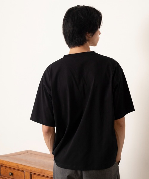 LUCY(ルーシー)の「LUCY/マルチファンクッションルーズT(Tシャツ/カットソー・メンズ・オフホワイト/ブラウン/ブラック・MEDIUM/LARGE)」の15枚目の写真