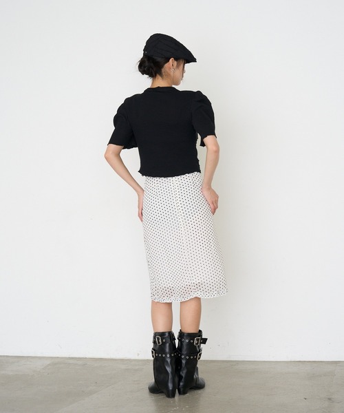 RAY CASSIN(レイカズン)の「【マルチウェイ】Vネックパワショルカーディガン / Tシャツ(Tシャツ/カットソー・レディース・ブラック/グレー/ホワイト・S)」の17枚目の写真