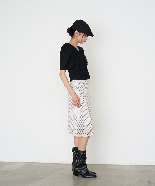 RAY CASSIN(レイカズン)の「【マルチウェイ】Vネックパワショルカーディガン / Tシャツ(Tシャツ/カットソー・レディース・ブラック/グレー/ホワイト・S)」の18枚目の写真