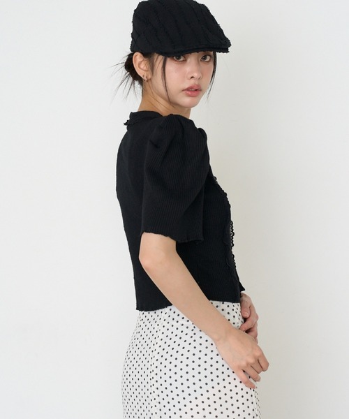RAY CASSIN(レイカズン)の「【マルチウェイ】Vネックパワショルカーディガン / Tシャツ(Tシャツ/カットソー・レディース・ブラック/グレー/ホワイト・S)」の14枚目の写真