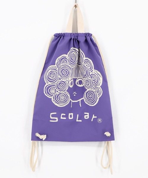 ScoLar(スカラー)の「662446:スカラーちゃん ナップサック(バックパック/リュック・レディース・ブラック/グリーン/レッド/アイボリー/パープル・FREE)」の13枚目の写真