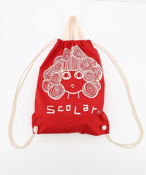 ScoLar(スカラー)の「662446:スカラーちゃん ナップサック(バックパック/リュック・レディース・ブラック/グリーン/レッド/アイボリー/パープル・FREE)」の15枚目の写真