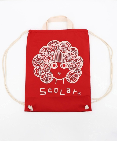 ScoLar(スカラー)の「662446:スカラーちゃん ナップサック(バックパック/リュック・レディース・ブラック/グリーン/レッド/アイボリー/パープル・FREE)」の17枚目の写真