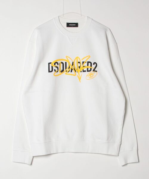 DSQUARED2(ディースクエアード)の「Cool Fit Crewneck Graphics Print/0262(スウェット・メンズ・ブラック/ホワイト・L/M/XL)」の2枚目の写真