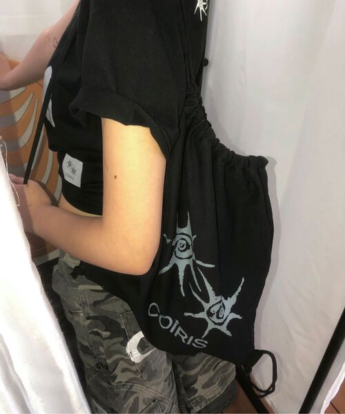 COIRIS(コイリス)の「ディーンベーシックストリングジムバッグ 男女共用(バックパック/リュック・レディース・ブラック・FREE)」の7枚目の写真
