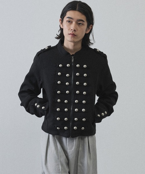Shoowtime（ショウタイム）の「Cropped Napoleon Jacket / ショート丈ナポレオンジャケット（その他アウター・メンズ・ブラック/グレー・LARGE/X-LARGE/MEDIUM）」の9枚目の写真