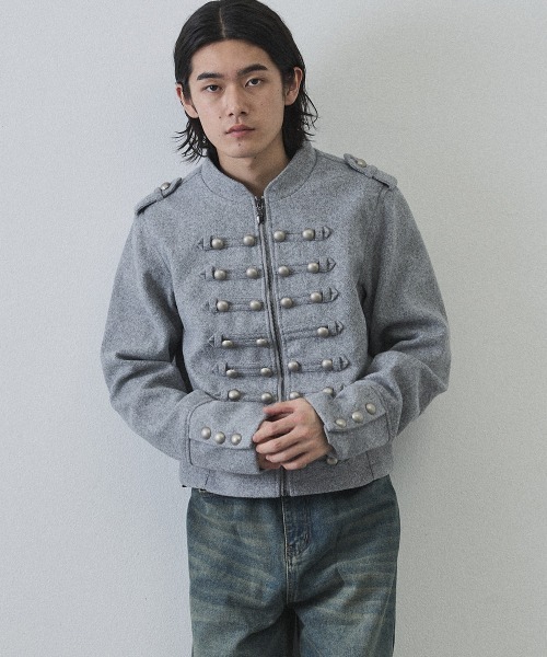 Shoowtime（ショウタイム）の「Cropped Napoleon Jacket / ショート丈ナポレオンジャケット（その他アウター・メンズ・ブラック/グレー・LARGE/X-LARGE/MEDIUM）」の14枚目の写真