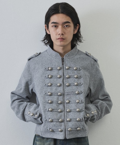 Shoowtime（ショウタイム）の「Cropped Napoleon Jacket / ショート丈ナポレオンジャケット（その他アウター・メンズ・ブラック/グレー・LARGE/X-LARGE/MEDIUM）」の21枚目の写真