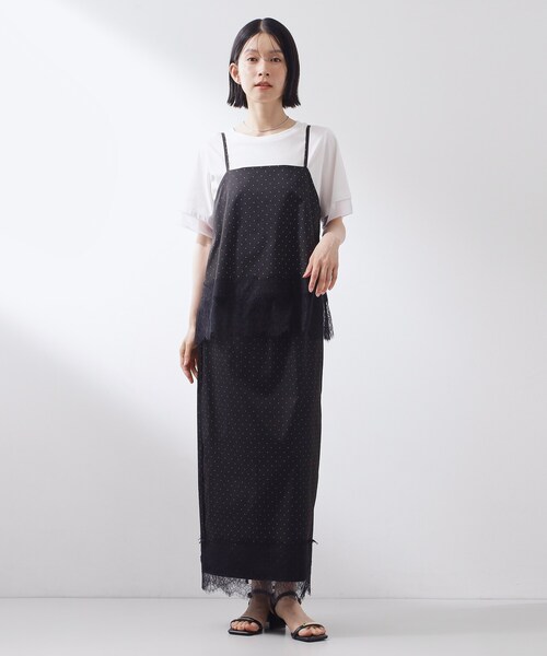 THE SHOP TK （ザ ショップ ティーケー ）の「【セットアップ可】ドット柄 裾レースナロースカート（スカート・レディース・アイボリー系/ブラック系・12/13）」の13枚目の写真