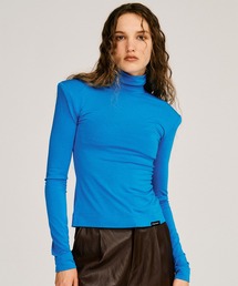 【2026Autumn Pre-Order】パワショルハイネックトップ / Power Shoulder High-Neck Top
