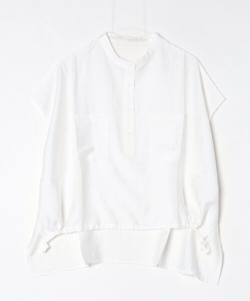 terrace(テラス)の「ドロスト付きプルオーバーポケットシャツ(Tシャツ/カットソー・レディース・ブラック/ブラウン/オフホワイト・FREE)」の6枚目の写真