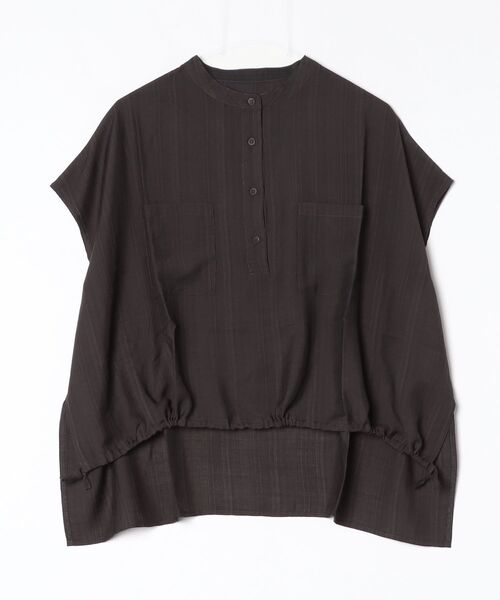 terrace(テラス)の「ドロスト付きプルオーバーポケットシャツ(Tシャツ/カットソー・レディース・ブラック/ブラウン/オフホワイト・FREE)」の7枚目の写真