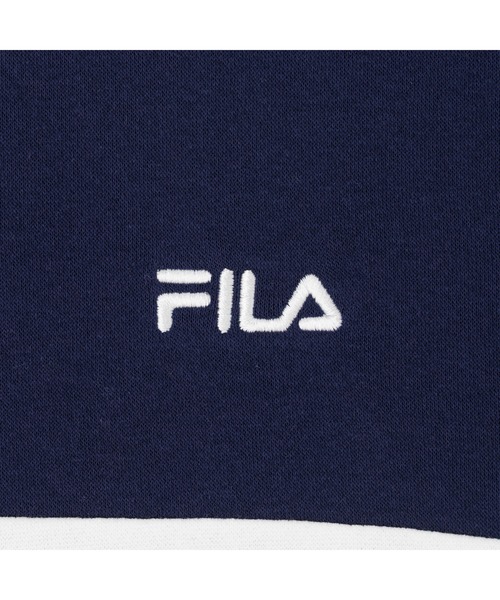 FILA（フィラ）の「COLOR BLOCK SWEAT SHIRT / カラーブロック スウェットシャツ（スウェット・メンズ・ブラック/ネイビー/ダークグリーン・M/L/XL）」の9枚目の写真