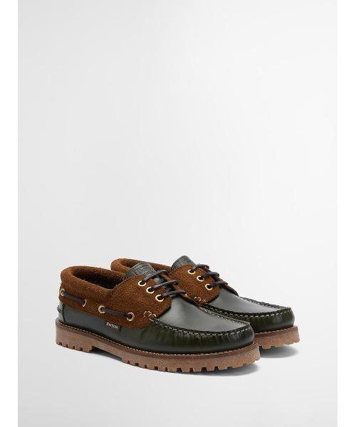 Barbour(バブアー)の「デッキボート シューズ(その他シューズ・メンズ・ベージュ/オリーブ/ブラウン・8/9)」の3枚目の写真