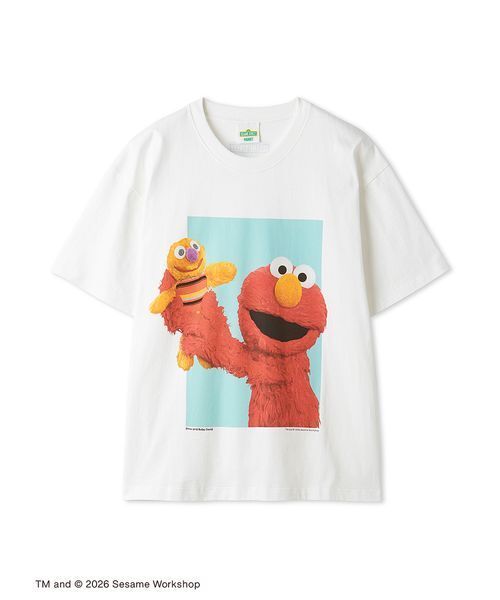 SESAME STREET(セサミストリート)の「フォトアートTシャツ(Tシャツ/カットソー・レディース・ホワイト/ライトグレー/ネイビー・L/M)」の2枚目の写真