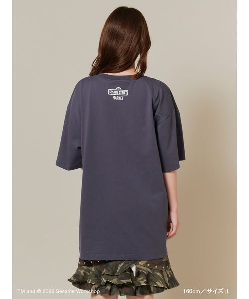 SESAME STREET(セサミストリート)の「フォトアートTシャツ(Tシャツ/カットソー・レディース・ホワイト/ライトグレー/ネイビー・L/M)」の8枚目の写真