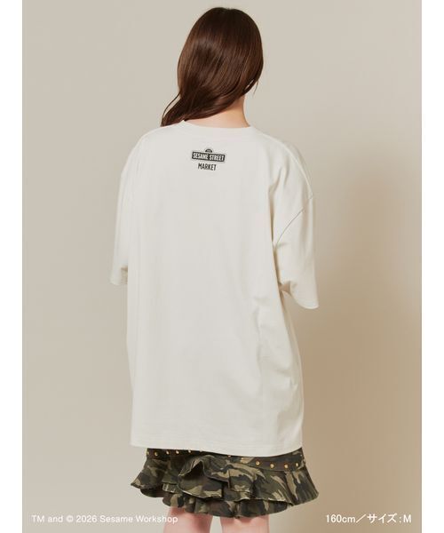 SESAME STREET(セサミストリート)の「フォトアートTシャツ(Tシャツ/カットソー・レディース・ホワイト/ライトグレー/ネイビー・L/M)」の14枚目の写真