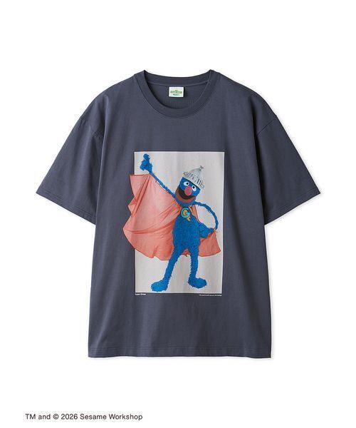 SESAME STREET(セサミストリート)の「フォトアートTシャツ(Tシャツ/カットソー・レディース・ホワイト/ライトグレー/ネイビー・L/M)」の5枚目の写真