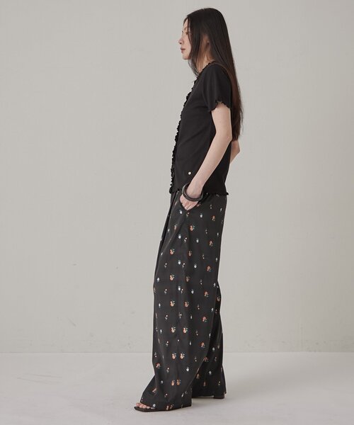 Omekashi(オメカシ)の「【リバイバル/チャーム付き】半袖フリルカーディガン(Tシャツ/カットソー・レディース・アイボリー/ブラック/ブラウン・FREE)」の17枚目の写真