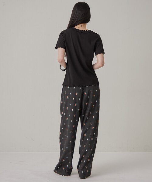 Omekashi(オメカシ)の「【リバイバル/チャーム付き】半袖フリルカーディガン(Tシャツ/カットソー・レディース・アイボリー/ブラック/ブラウン・FREE)」の20枚目の写真