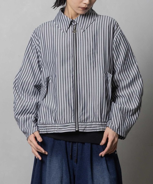 MARECHAL TERRE(マルシャルテル)の「シャツブルゾン(ブルゾン・レディース・ブラック/グレー系その他/ブラック系その他・MEDIUM)」の22枚目の写真