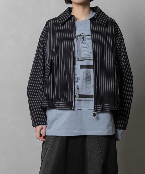 MARECHAL TERRE(マルシャルテル)の「シャツブルゾン(ブルゾン・レディース・ブラック/グレー系その他/ブラック系その他・MEDIUM)」の14枚目の写真