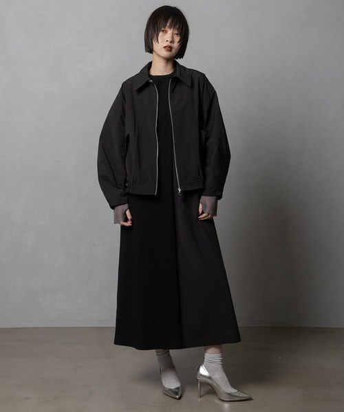 MARECHAL TERRE(マルシャルテル)の「シャツブルゾン(ブルゾン・レディース・ブラック/グレー系その他/ブラック系その他・MEDIUM)」の11枚目の写真