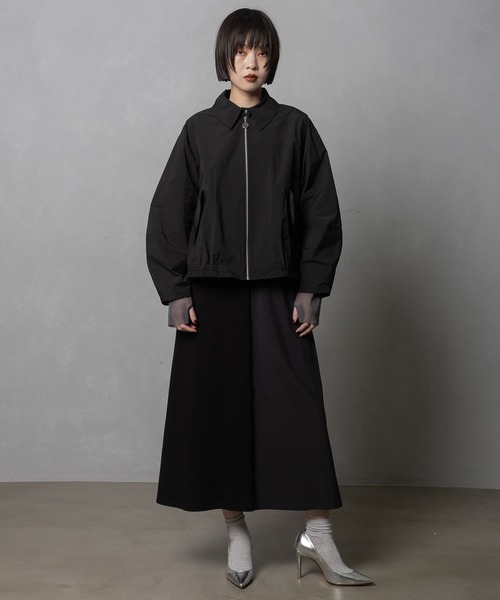 MARECHAL TERRE(マルシャルテル)の「シャツブルゾン(ブルゾン・レディース・ブラック/グレー系その他/ブラック系その他・MEDIUM)」の5枚目の写真