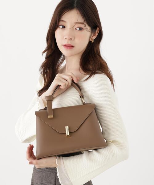 PROPORTION BODY DRESSING(プロポーションボディドレッシング)の「ノットワンハンドルバッグ / 1216281900(ショルダーバッグ・レディース・ブラウン/オフホワイト/ブルー・フリ-)」の2枚目の写真