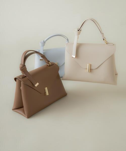 PROPORTION BODY DRESSING(プロポーションボディドレッシング)の「ノットワンハンドルバッグ / 1216281900(ショルダーバッグ・レディース・ブラウン/オフホワイト/ブルー・フリ-)」の3枚目の写真