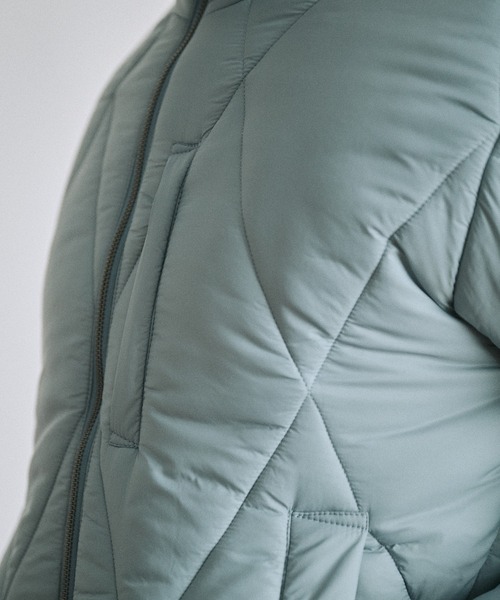 Adoon plain（アドーンプレーン）の「Daiamond Quilted Padded Blouson / ダイヤキルト中綿ブルゾン（ブルゾン・メンズ・ブラック/ブラウン/チャコールグレー/ライトブルー・LARGE/MEDIUM）」の18枚目の写真