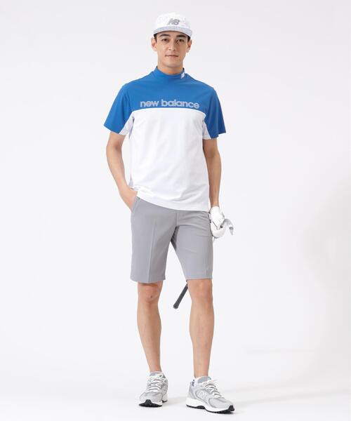 New Balance Golf（ニューバランスゴルフ）の「超速乾 UV 防透 半袖 モックネック プルオーバー (MENS)（Tシャツ/カットソー・メンズ・ブルー系その他・X-LARGE/LARGE/XX-LARGE）」の2枚目の写真