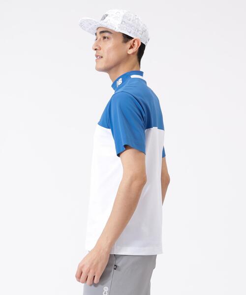 New Balance Golf（ニューバランスゴルフ）の「超速乾 UV 防透 半袖 モックネック プルオーバー (MENS)（Tシャツ/カットソー・メンズ・ブルー系その他・X-LARGE/LARGE/XX-LARGE）」の5枚目の写真