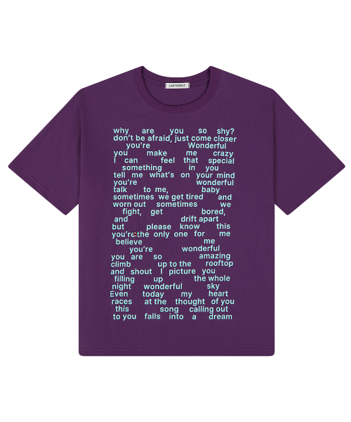 LARTIGENT(ラーティゼン)の「L26 WONDERFUL T-SHIRT(PURPLE)(Tシャツ/カットソー・レディース・その他・FREE)」の2枚目の写真