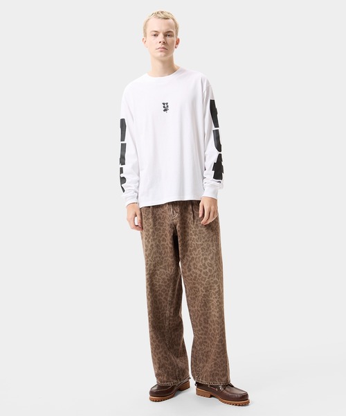 HUF(ハフ)の「MEGABLAST LS TEE(Tシャツ/カットソー・メンズ・ホワイト/ブラック/ネイビー/ブラウン・M/S/XXL/XS/XL/L)」の13枚目の写真