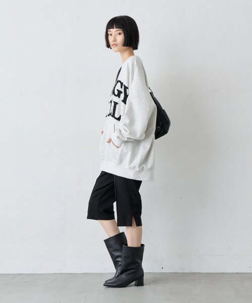CIAOPANIC TYPY（チャオパニックティピー）の「【UNISEX】オーバーサイズダメージロゴ裏毛スウェット（スウェット・レディース・グレー/ブラック/レッド/グリーン・ONE SIZE）」の20枚目の写真