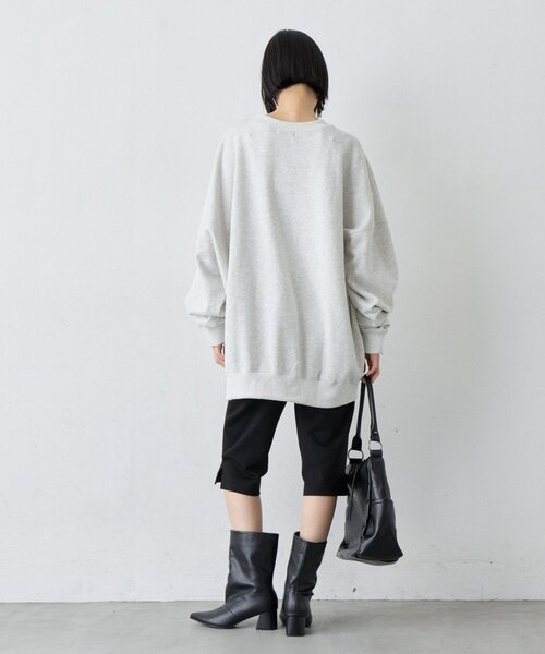 CIAOPANIC TYPY（チャオパニックティピー）の「【UNISEX】オーバーサイズダメージロゴ裏毛スウェット（スウェット・レディース・グレー/ブラック/レッド/グリーン・ONE SIZE）」の21枚目の写真