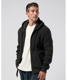 wjk | hard dry waffle damage zip hoodie(パーカー)