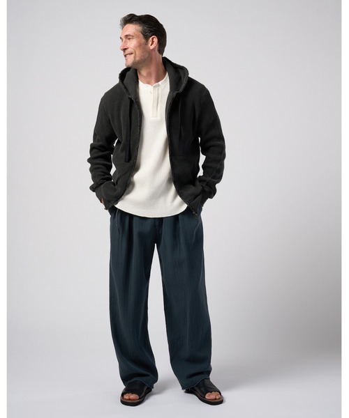 wjk（ダヴルジェイケイ）の「hard dry waffle damage zip hoodie（パーカー・メンズ・ネイビー/チャコール/ピンク・X-LARGE/LARGE/MEDIUM/SMALL）」の20枚目の写真